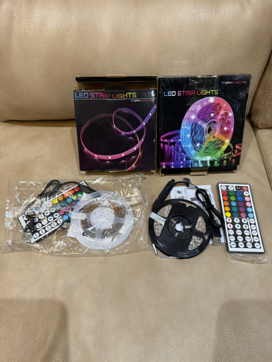 New LED Strip Lights with Remote (Set of two)