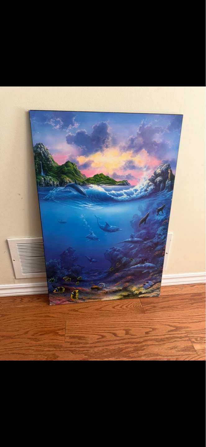 Beautiful Sunset Ocean Life Wall Art - photo 3