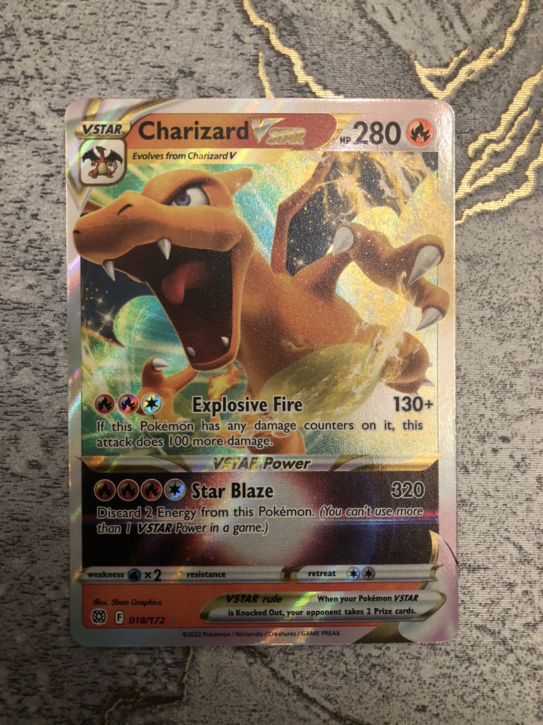 Charizard VSTAR 018/172 NM Pokemon Card