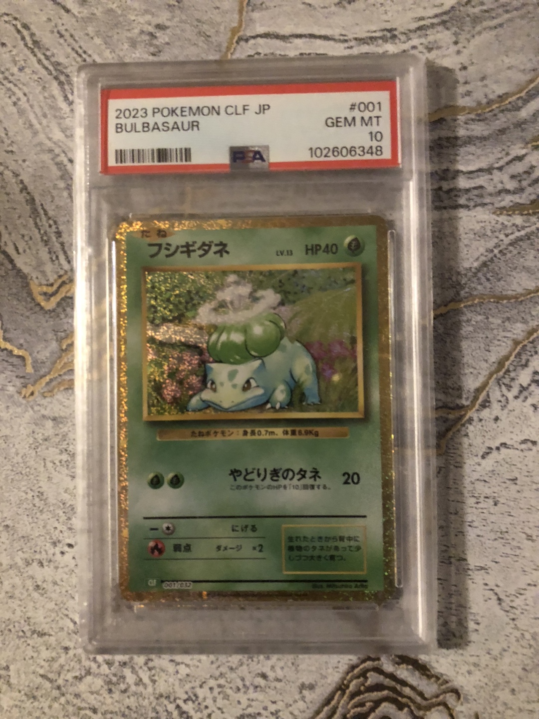 2023 Pokémon CLF JP Bulbasaur GEM MT 10 Graded Card