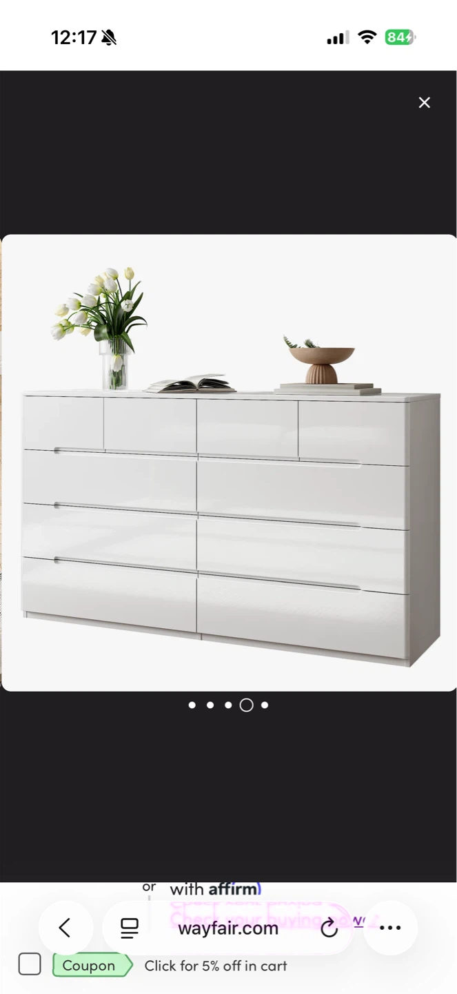 Kertis 55" W 10-Drawer Dresser by Ebern Designs - photo 4