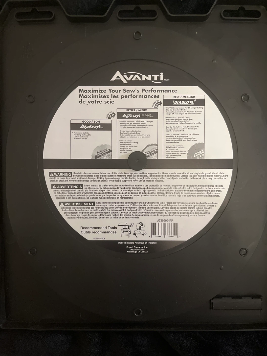 New Avanti 10" Fine Finish Saw Blades 2 pack - photo 2