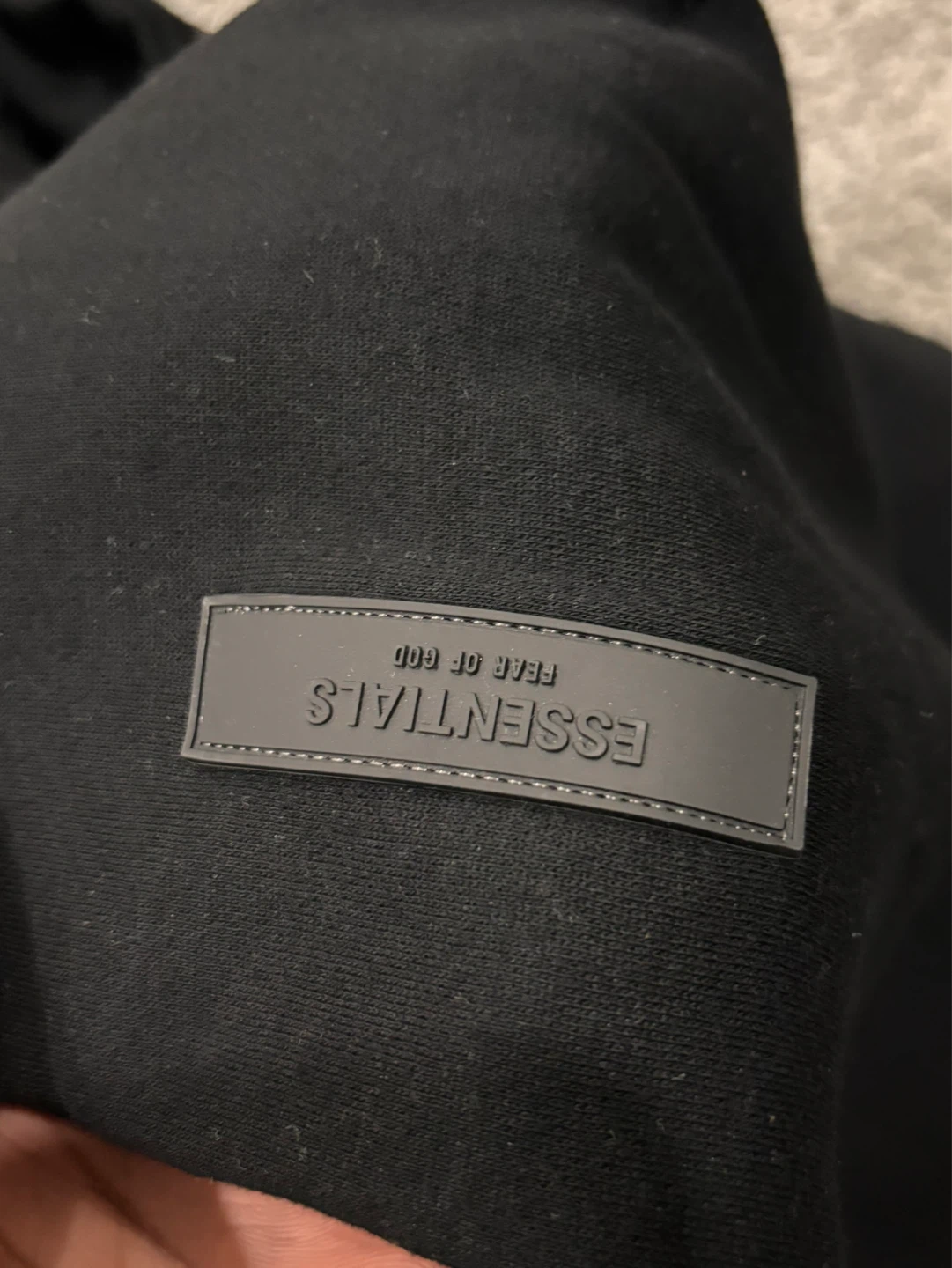 Essentials Fear of God Black Hoodie - photo 3
