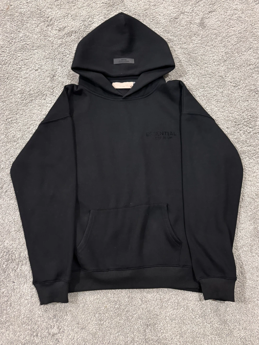 Essentials Fear of God Black Hoodie