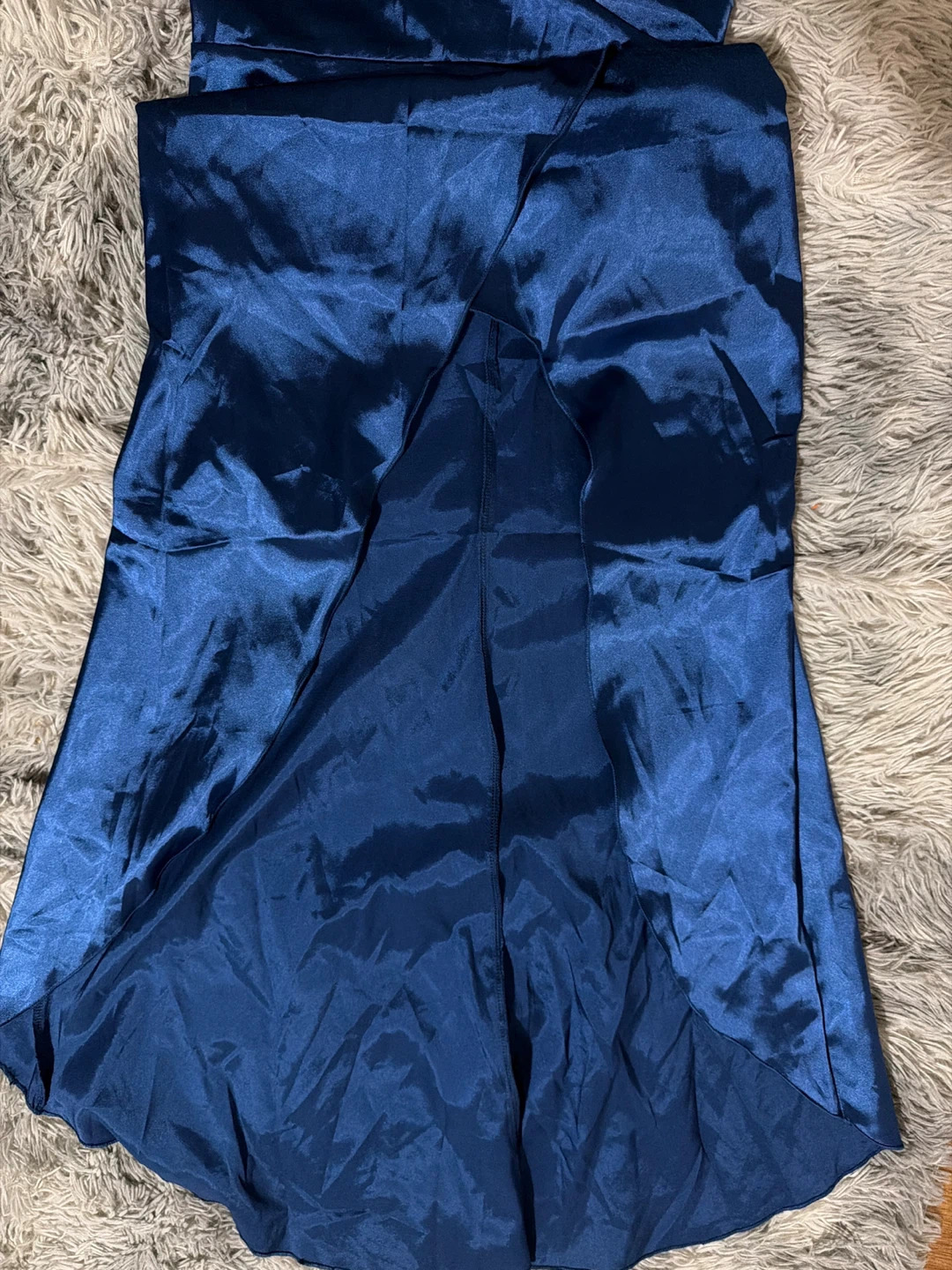Royal Blue Satin Slip Dress - photo 3