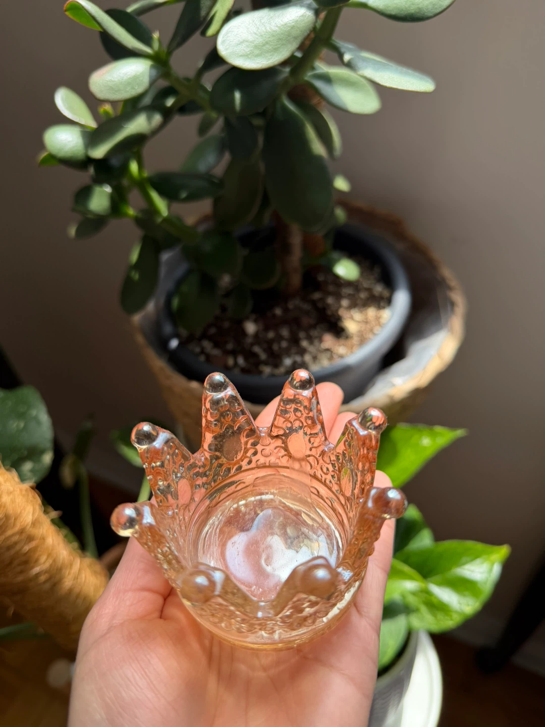 4 Crown Glass Tealight Holder - photo 3