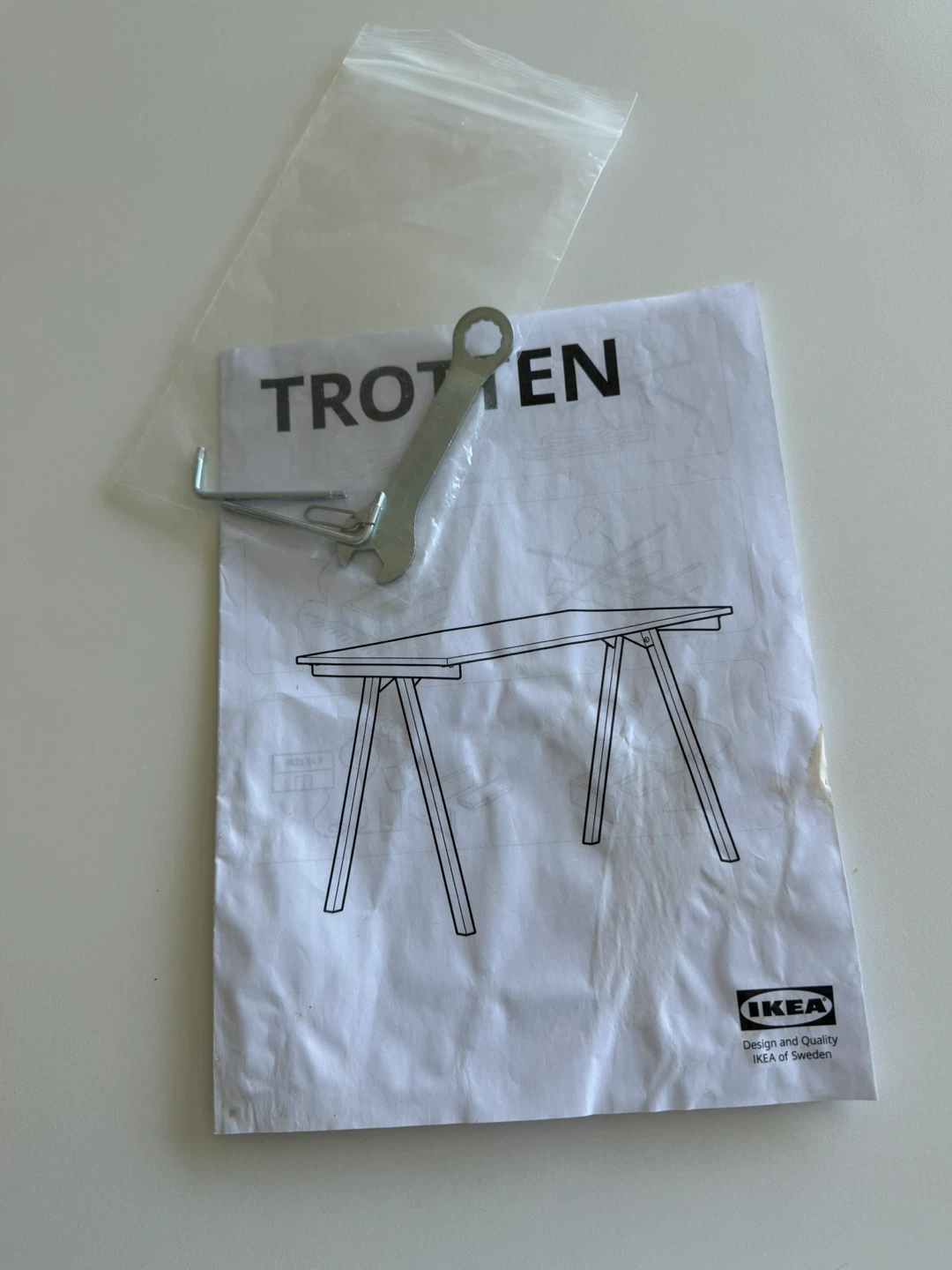 IKEA TROTTEN White Desk - photo 4