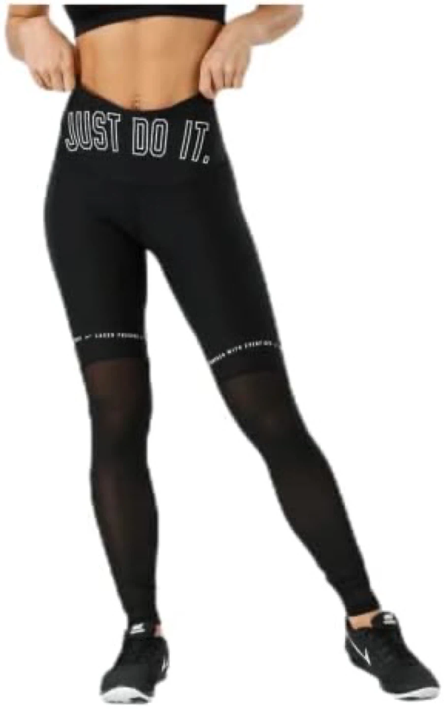 Nike Just Do It Leggings Black mesh
