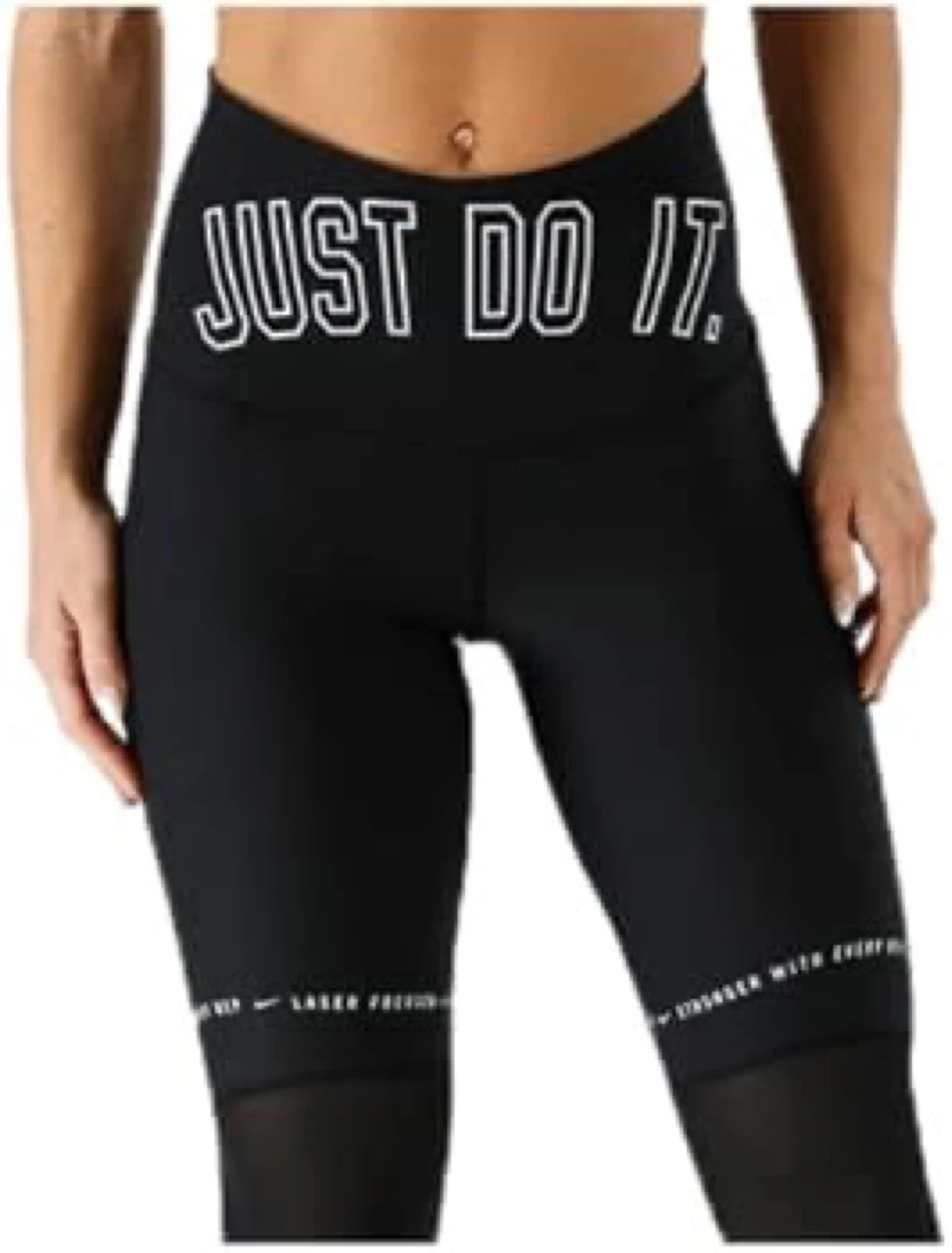 Nike Just Do It Leggings Black mesh