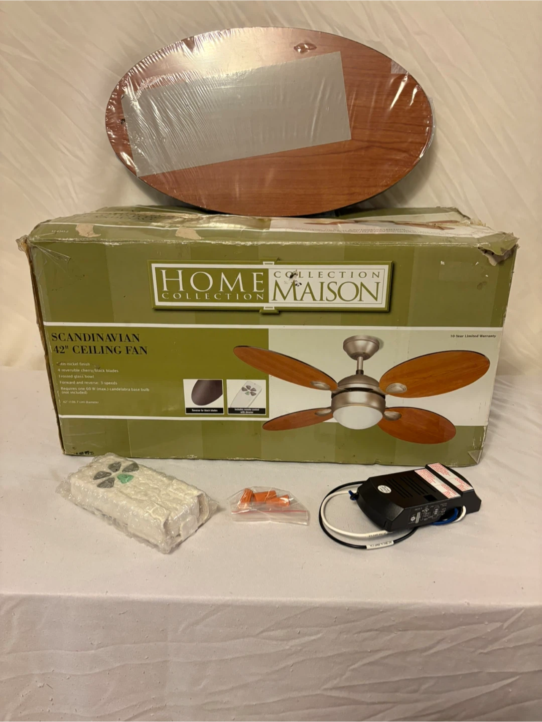 New 42” ceiling fan