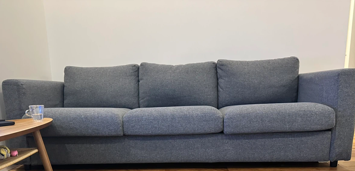 Grey 3-Seater Sofa