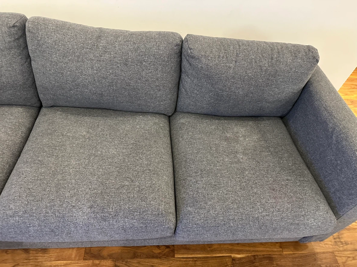 Grey 3-Seater Sofa - photo 2