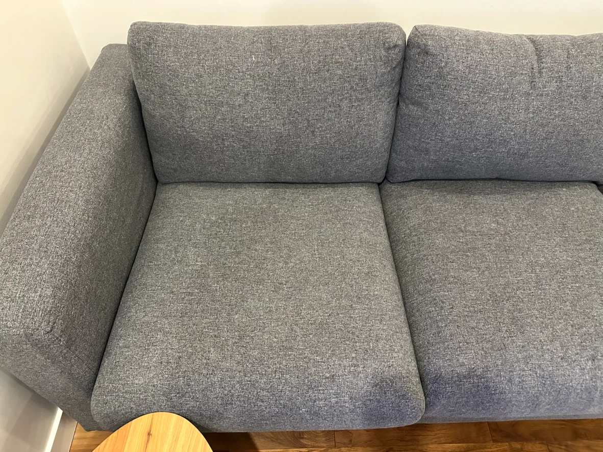 Grey 3-Seater Sofa - photo 3