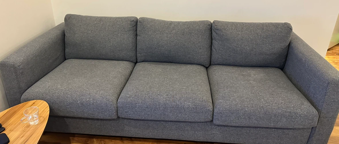 Grey 3-Seater Sofa - photo 4