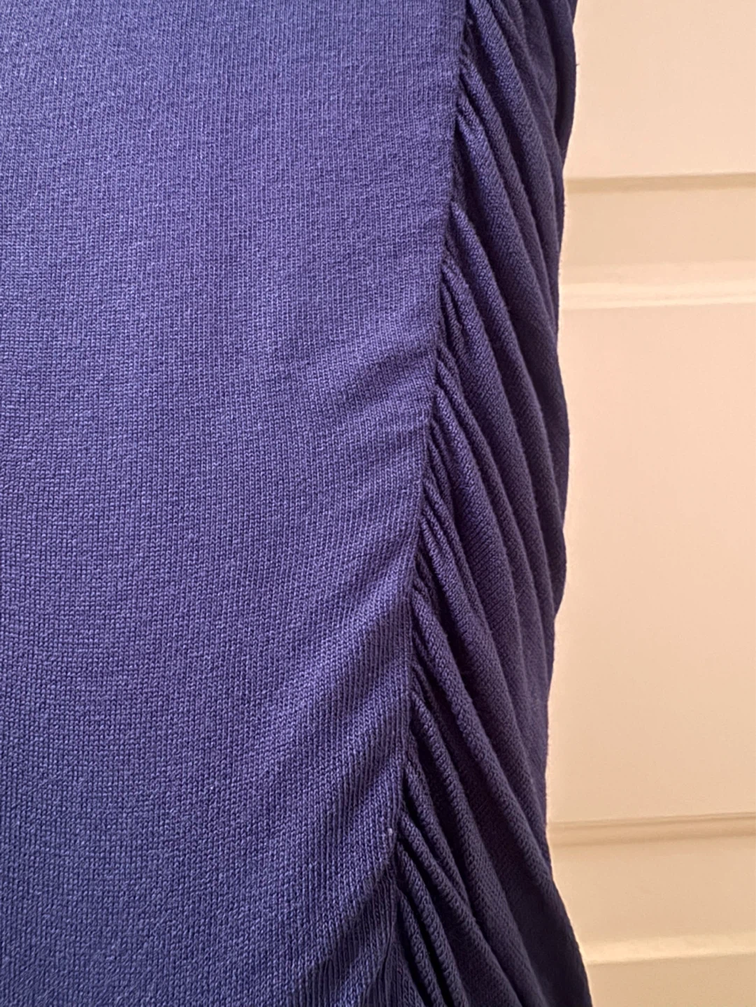 BCBGMAXAZRIA Navy Ruched Dress - XS - photo 4