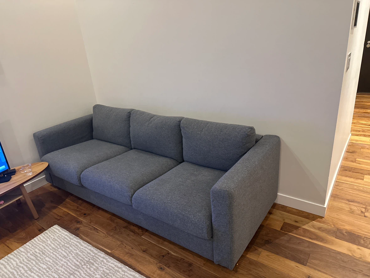 Grey 3-Seater Sofa - photo 5