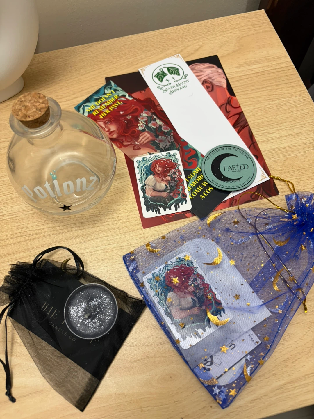 Whimsical Fantasy Themed Potion Bottle and Collectibles