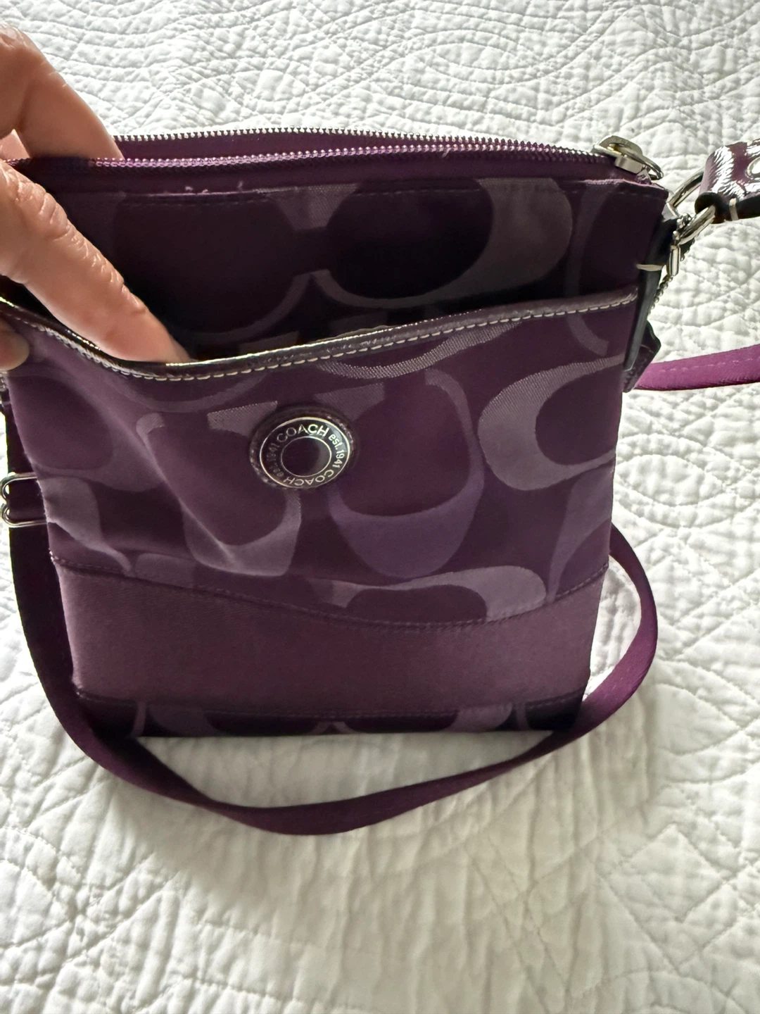 Coach Purple Signature Crossbody Bag - photo 4