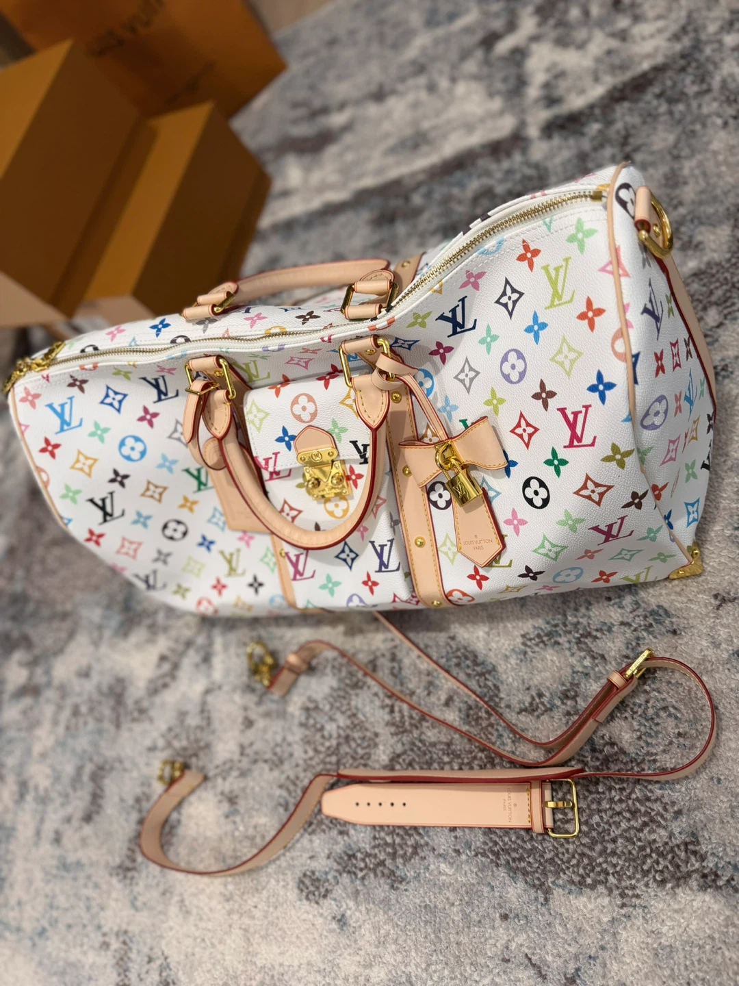 Louis Vuitton Keepall Bandouliere 45 Multicolore