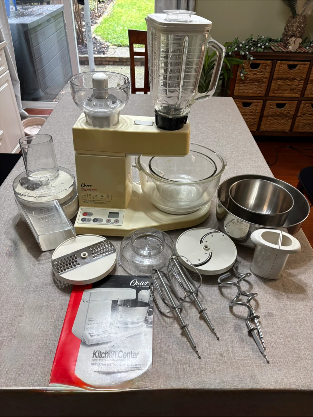 Oster Kitchen Center Food Processor Blender Mixer Stand