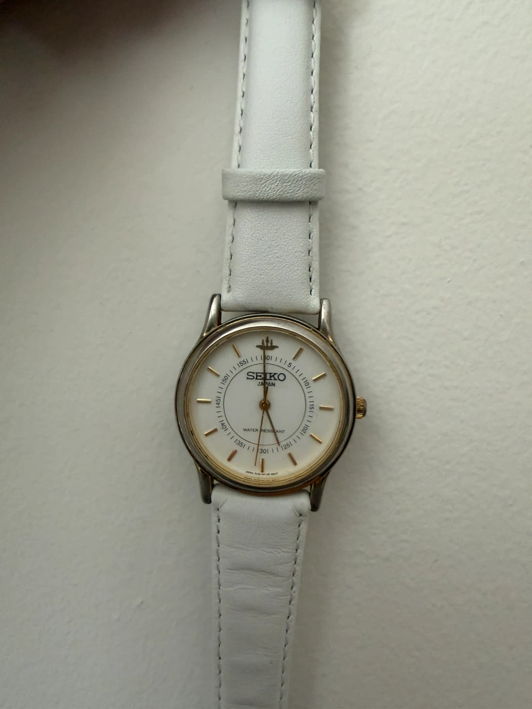 Seiko Women's White Leather Band Watch