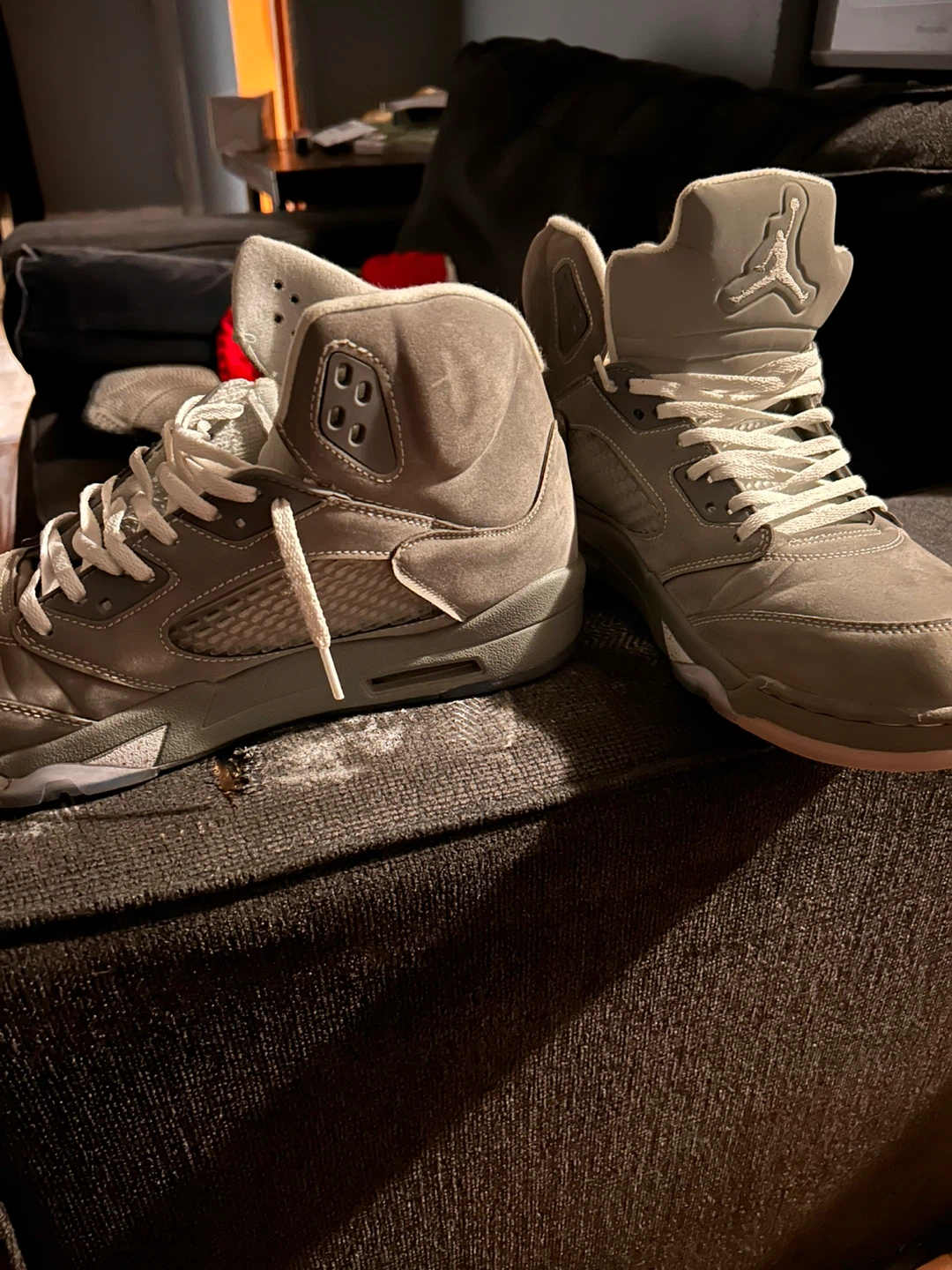 Air Jordan 5 "Wolf Grey" Sneakers - photo 2