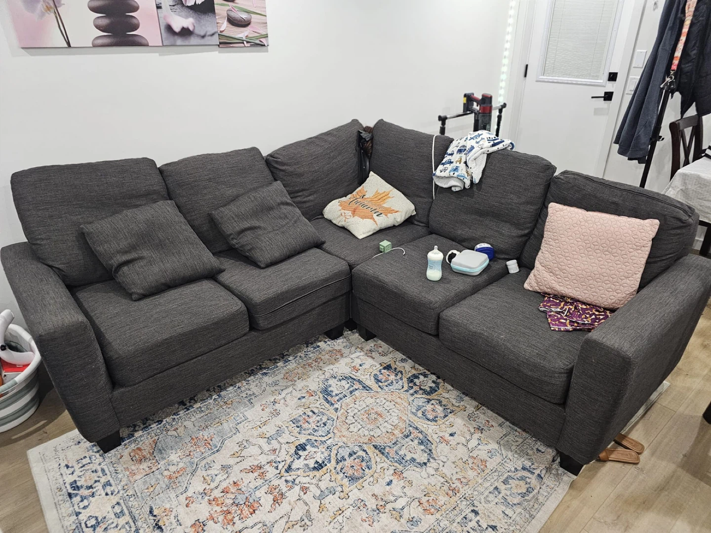 Dark Grey Sectional Sofa