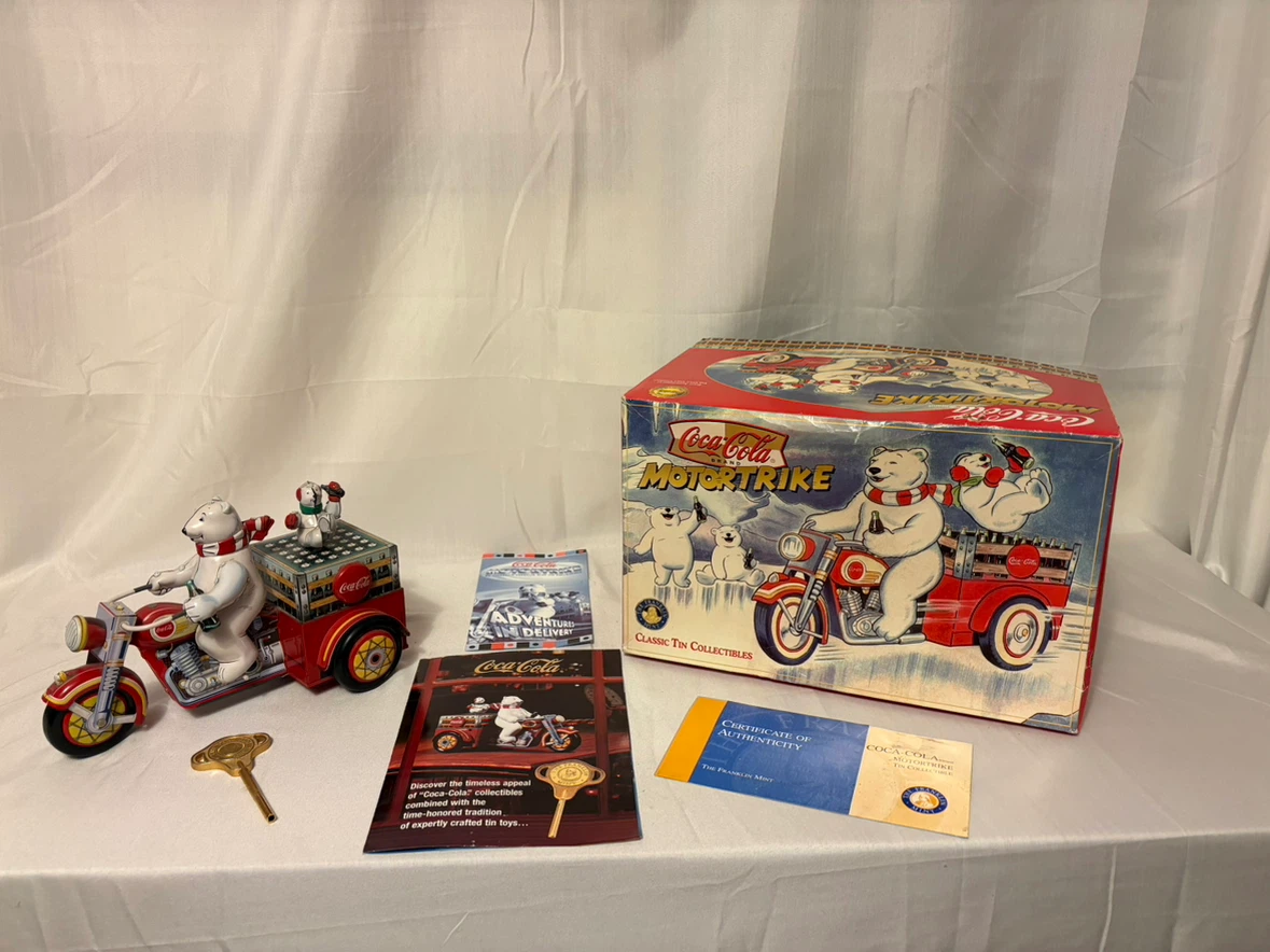 Coca-Cola Motortrike Classic Tin Collectible