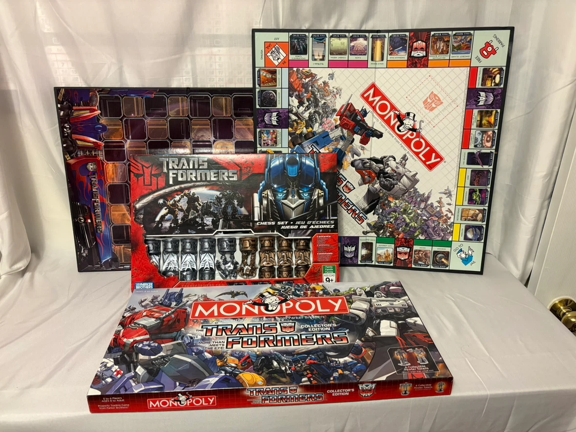 Transformers Monopoly Collector's Edition and Chess Set
