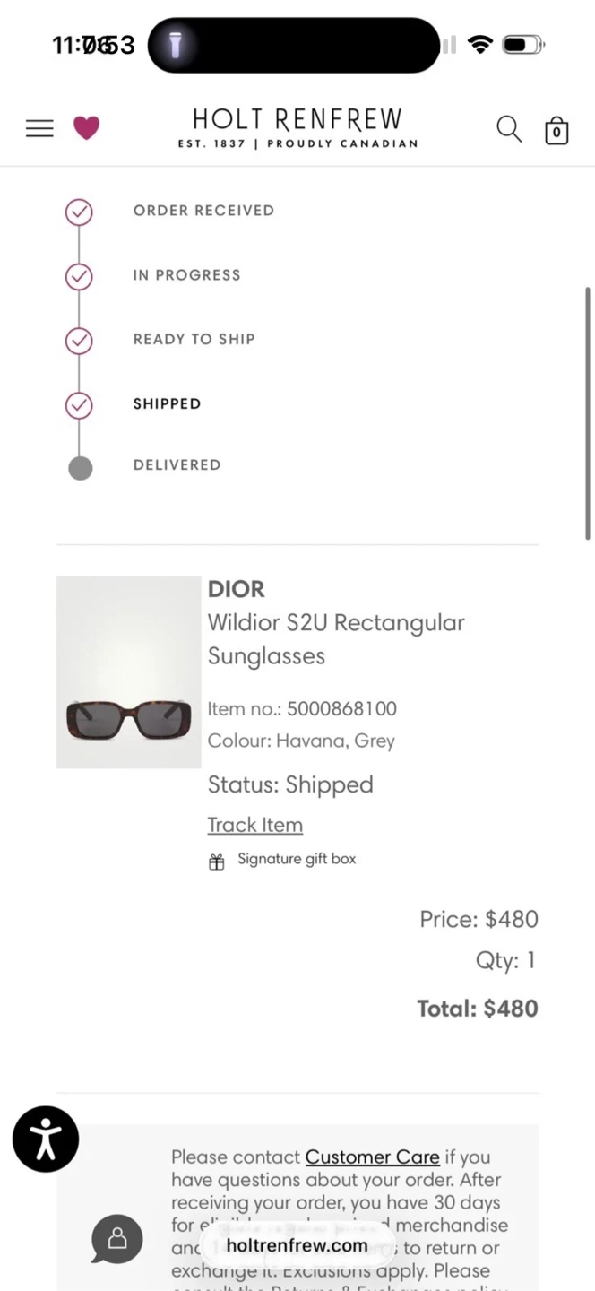 $300dior wildior s2u sunglasses w case&lens wipe - photo 5