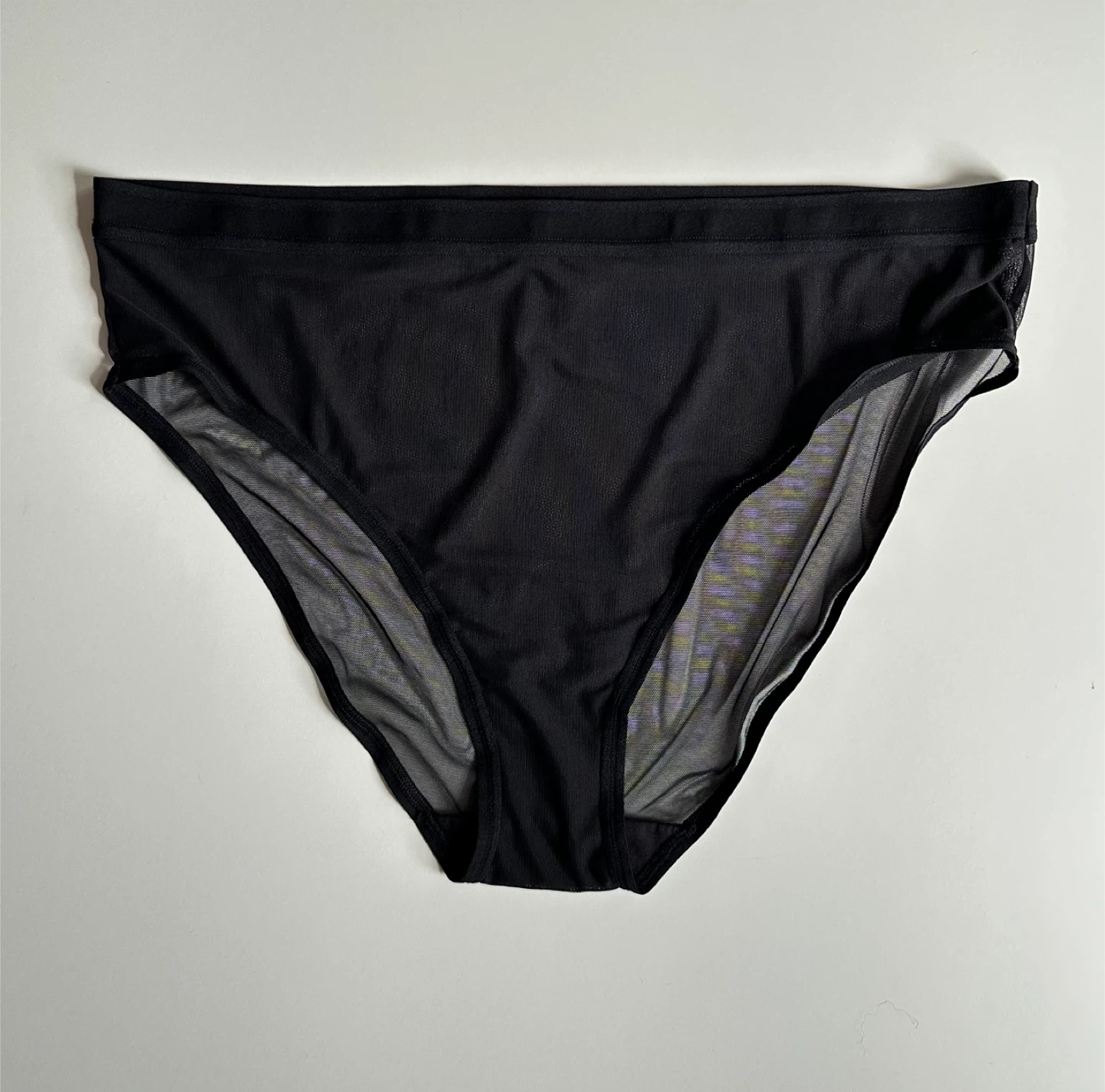Curvycouture Women's Black Mesh Briefs Size L - photo 2
