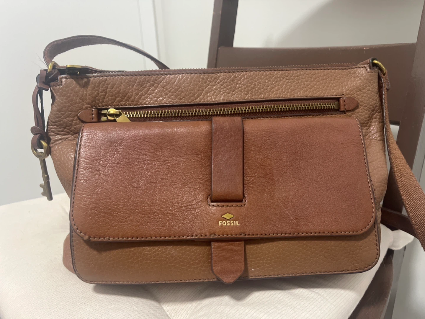 Fossil Leather Shoulder Bag - photo 2
