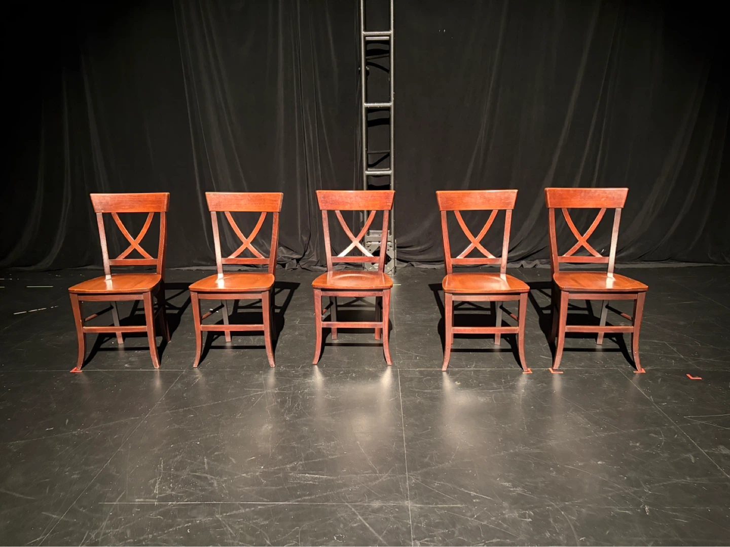 Wooden Dining Chairs - Set of 5