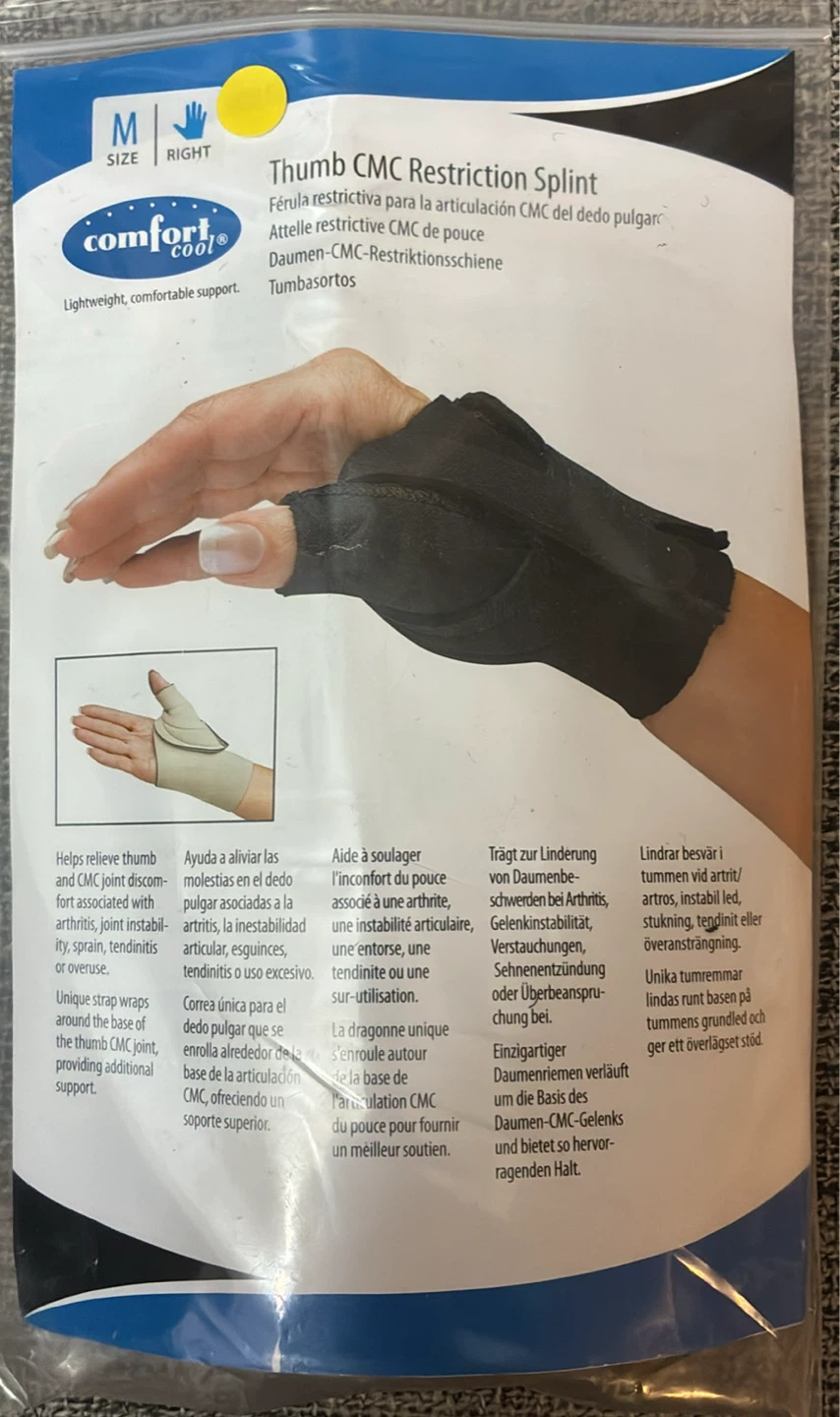 New Comfortool Thumb Splint Brace - Medium Right