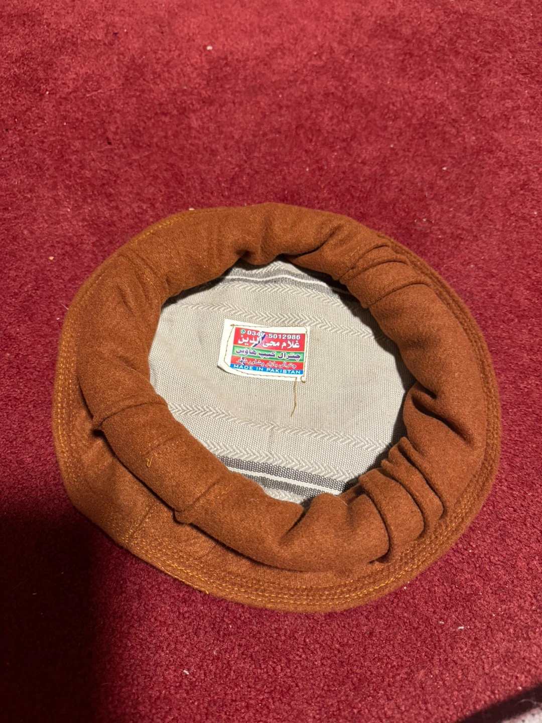 Afghan Cap Pakol Wool Hat - photo 2
