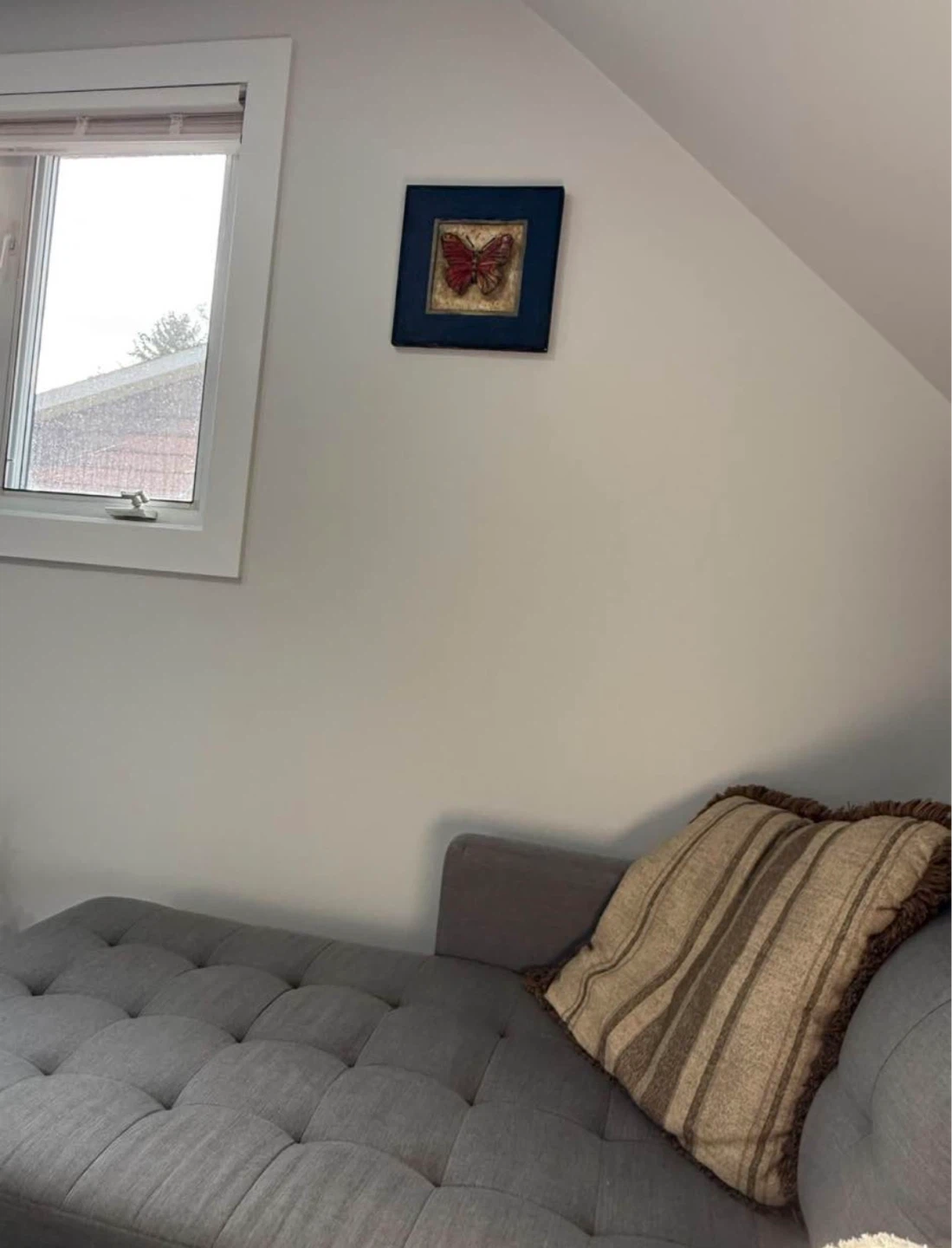 Grey Tufted Sectional Sofa with Chaise and Coffee Table - photo 2