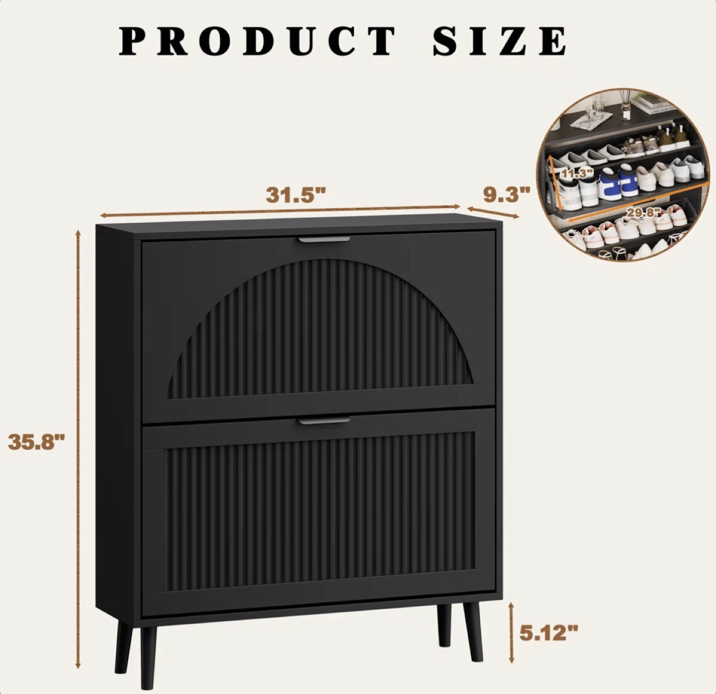 Shoe Cabinet with 2 Doors - photo 3