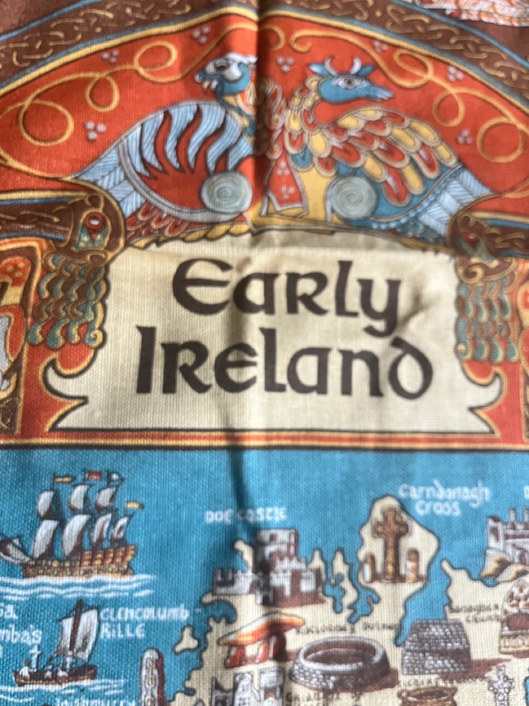 Early Ireland Map Tea Towel & Celtic Dawn Print - photo 4
