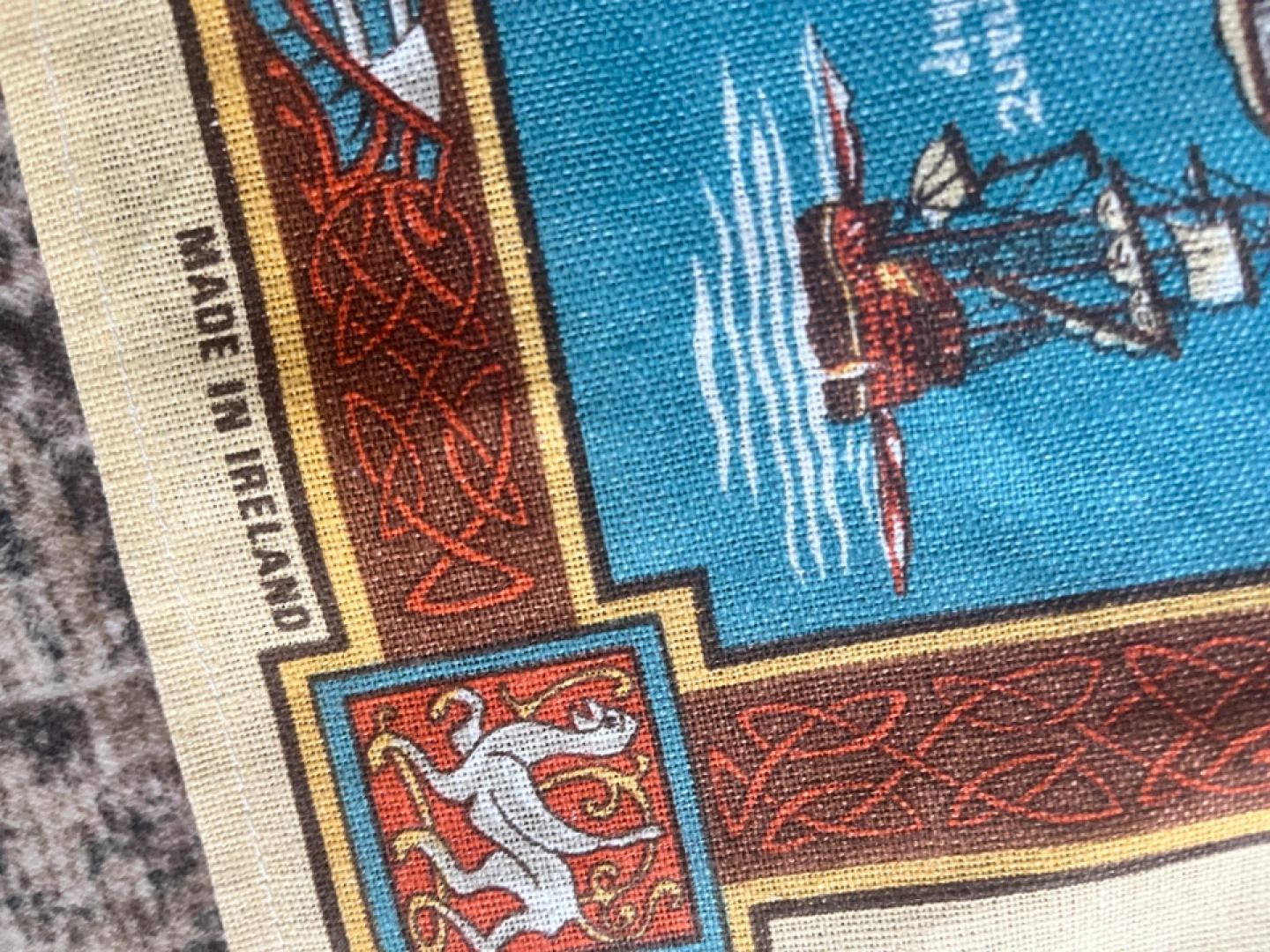 Early Ireland Map Tea Towel & Celtic Dawn Print - photo 5