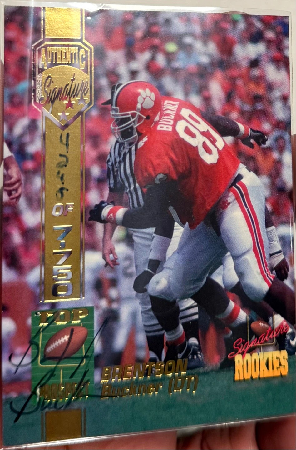 Brentson Buckner 1994 Signature Rookies Football Card
