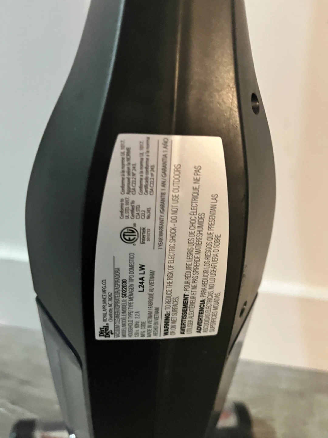 Dirt Devil Power Stick Lite Vacuum Cleaner - photo 4