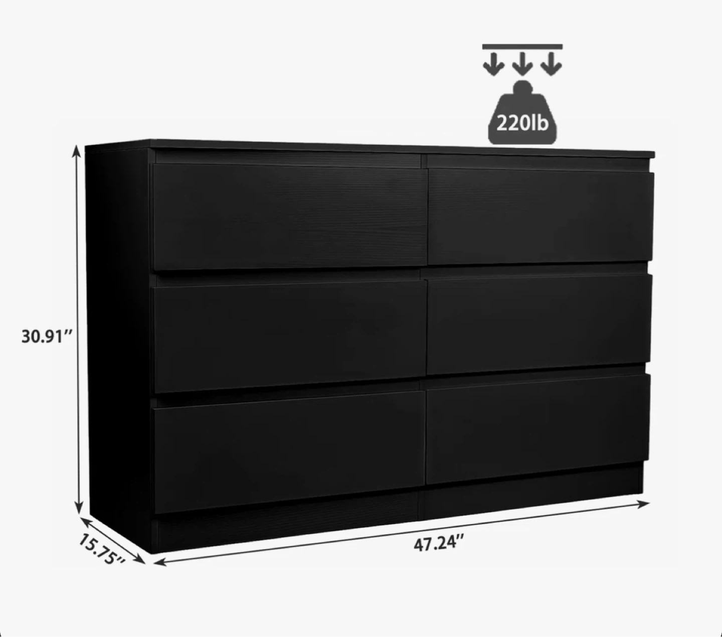 6-Drawer Dresser - photo 3