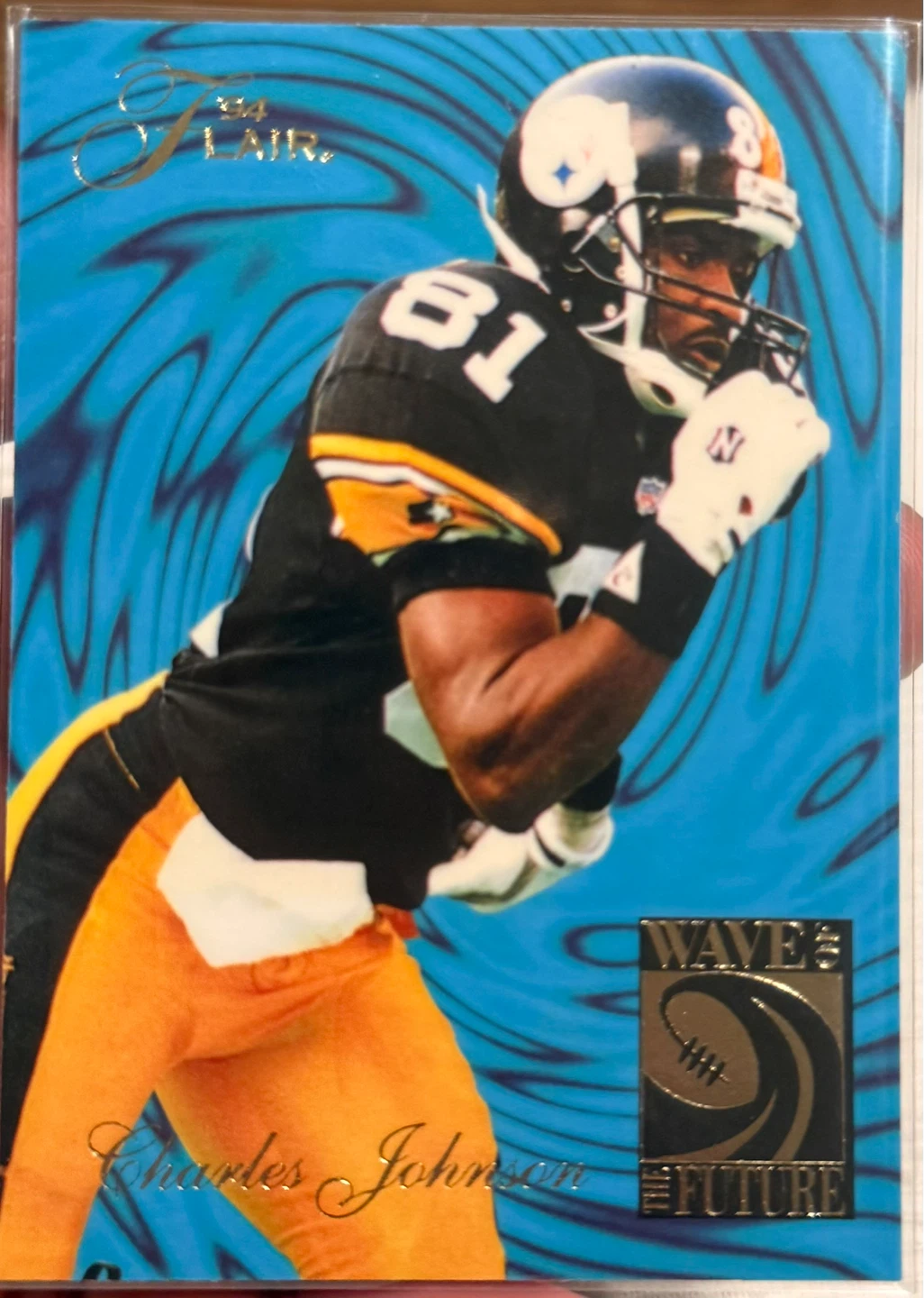 4 OF 6 CARD of Fleer Charles Johnson Pittsburgh Steelers NFL