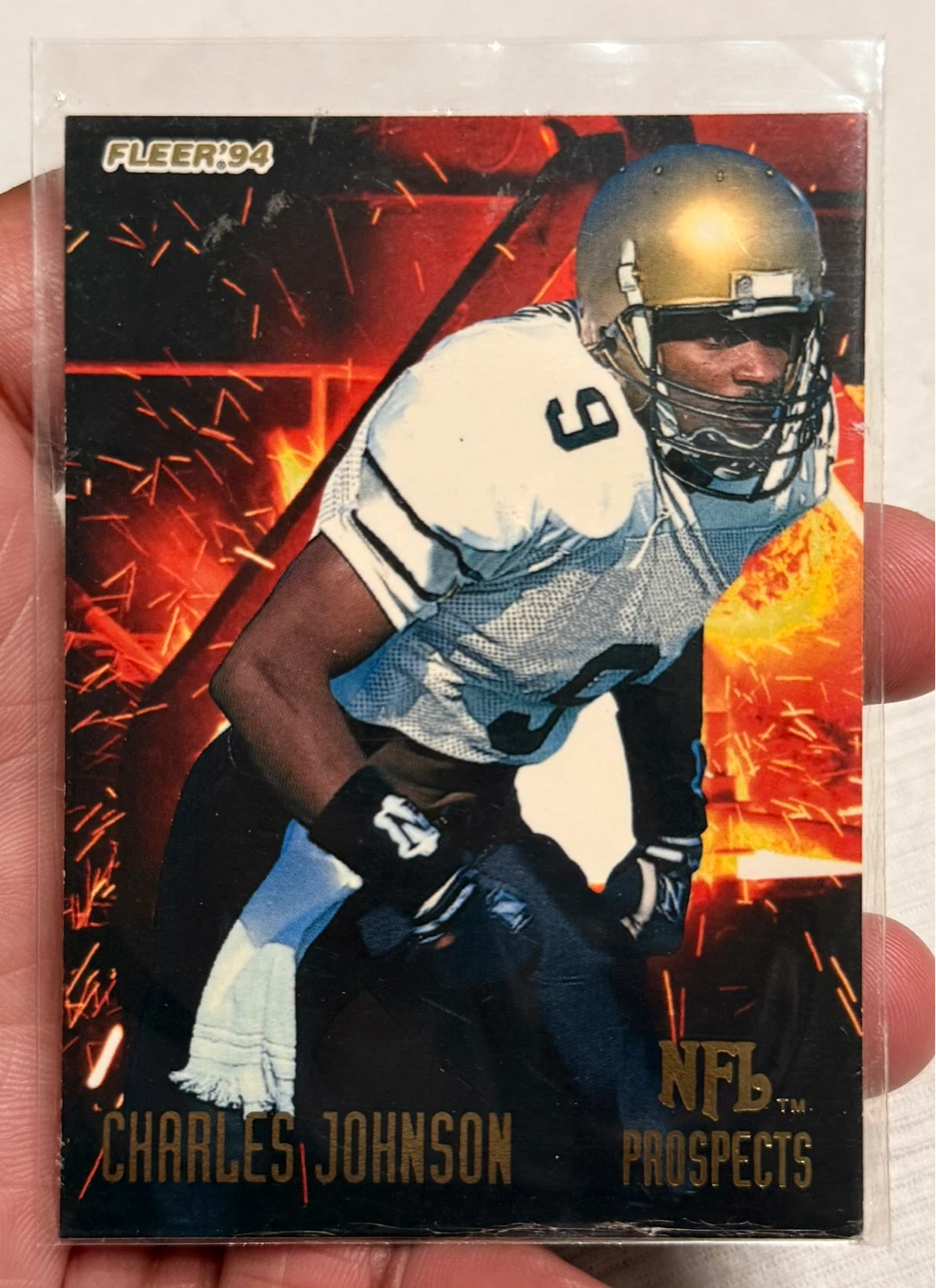 13 OF 25 CARD of Charles Johnson NFL Prospects NFL