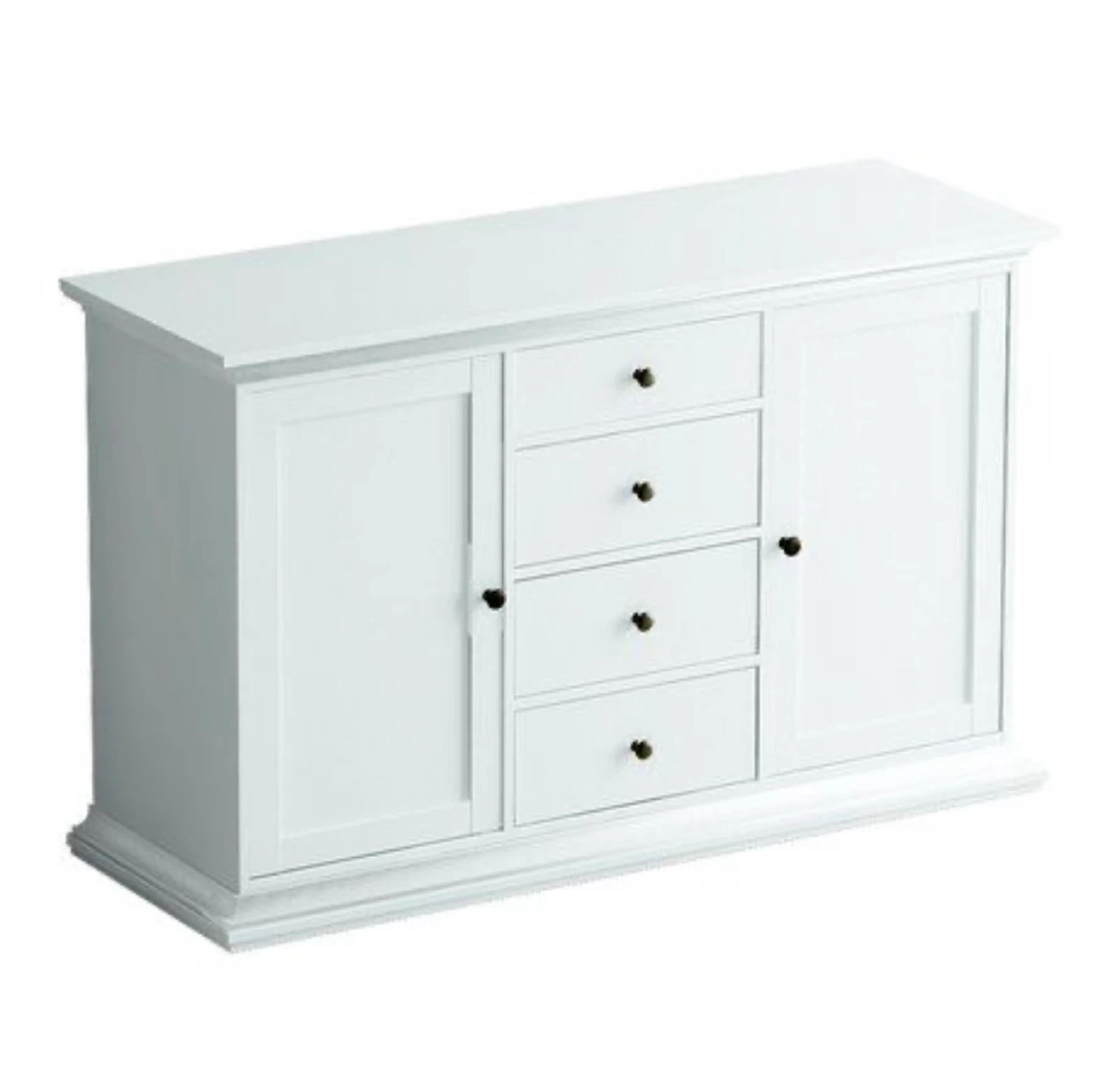 White Sideboard with 4 Drawers