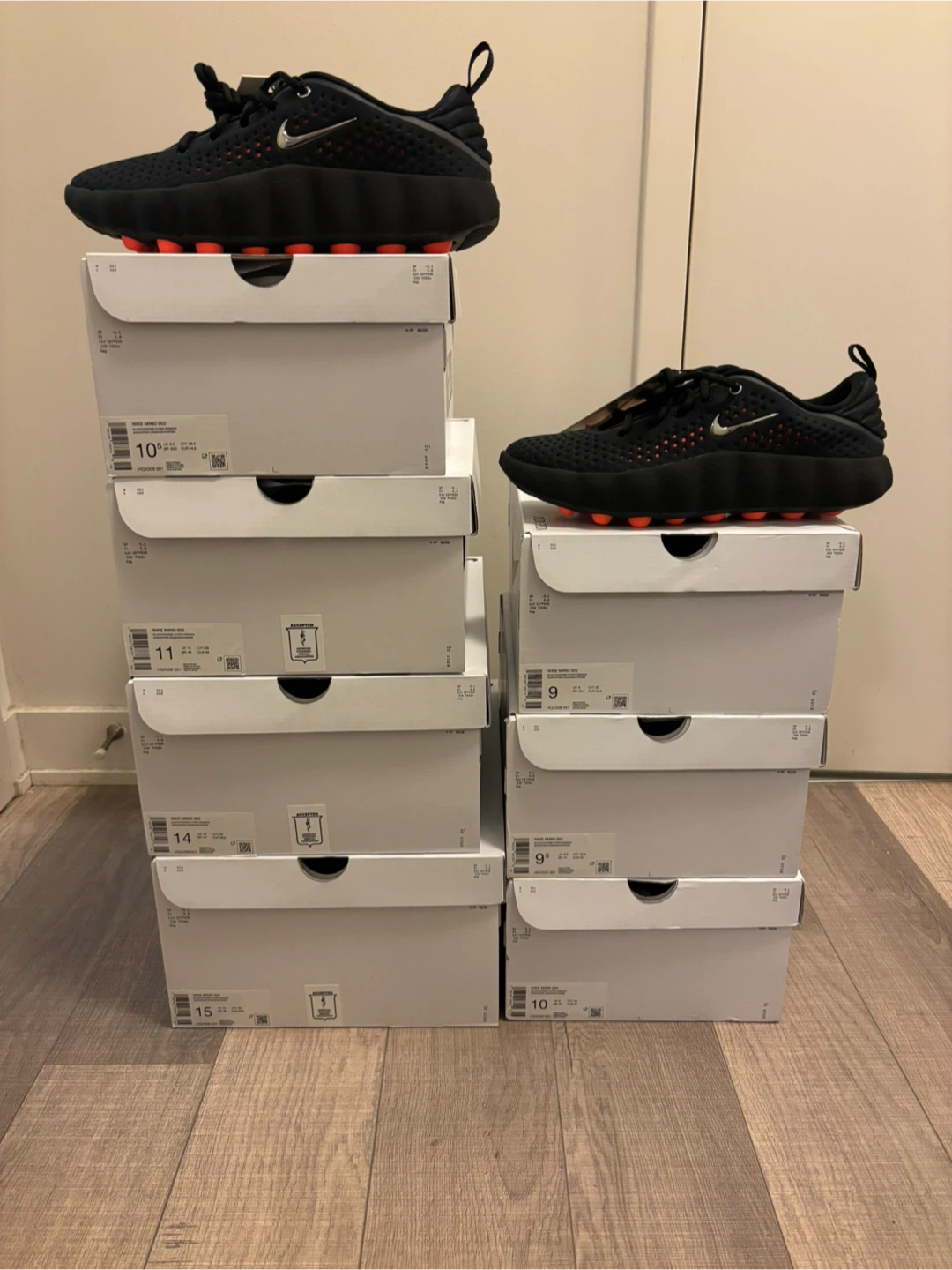 Nike Mind 002 Black size 9/9.5/10/10.5/11/14/15 Men’s
