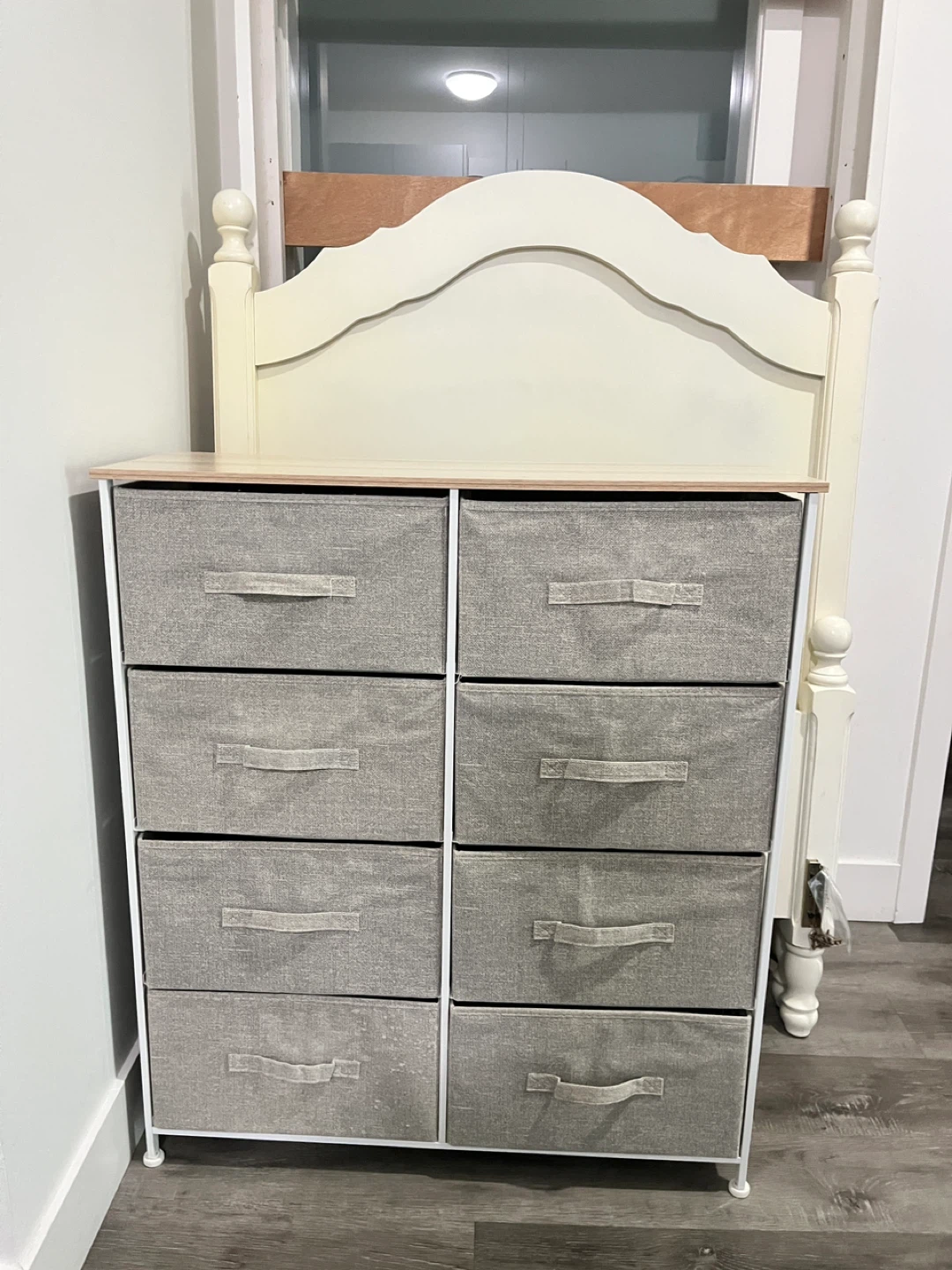8 Drawer Fabric & Metal Frame Dresser