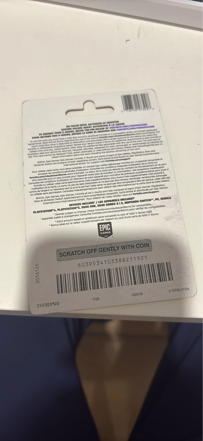 Fortnite 13,500 V-Bucks Gift Card - photo 2