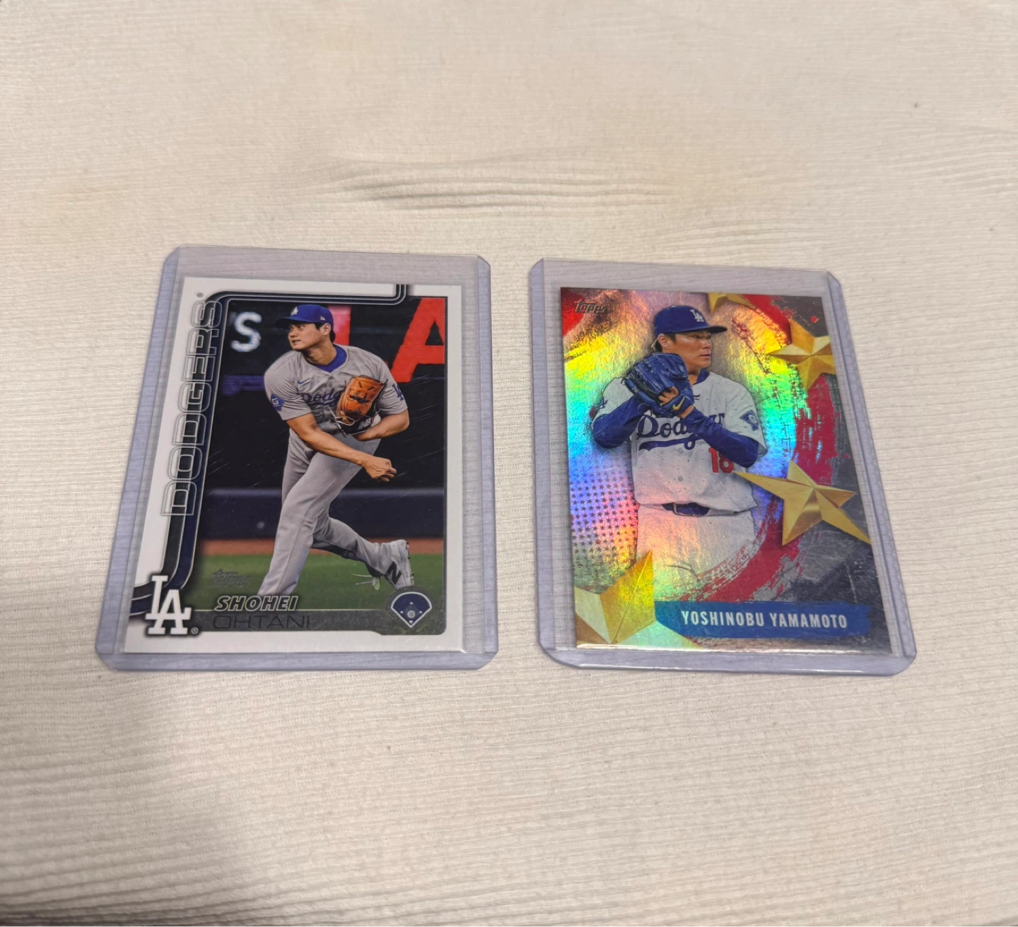 Shohei Ohtani & Yoshinobu Yamamoto TOPPS Baseball Cards