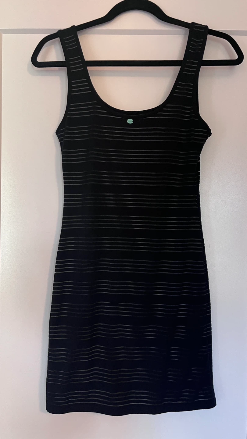 Guess Black Striped Tank Dress - photo 2